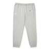 Adidas Fleece Joggers — Gray Logo Sweatpants
