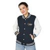 Letterman Jacket — Black & White Varsity Jacket with GN Logo