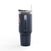40oz Insulated Travel Mug — GMN Logo Stainless Steel Tumbler with Handle & Straw