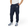 Adidas Fleece Joggers — Gray Logo Sweatpants