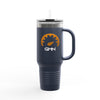 40oz Insulated Travel Mug — GMN Logo Stainless Steel Tumbler with Handle & Straw