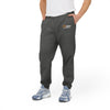 Adidas Fleece Joggers — Gray Logo Sweatpants