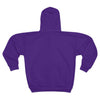 GymMembersNow Logo Zip Hoodie — Purple Full‑Zip Fitness Hoodie