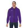 GymMembersNow Logo Zip Hoodie — Purple Full‑Zip Fitness Hoodie